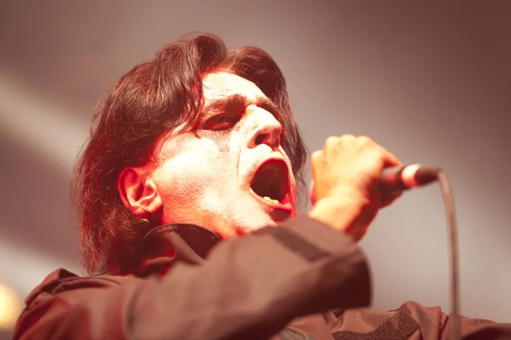Jaz Coleman of Killing Joke performing at Sonisphere 2011